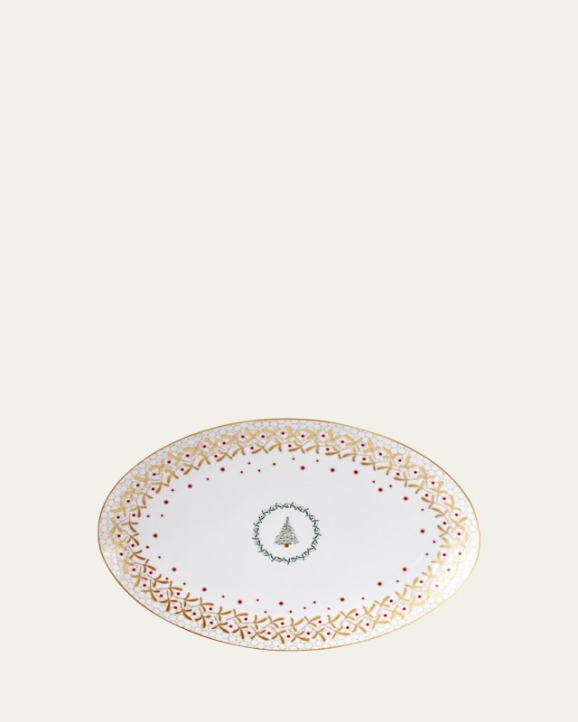 Noel Oval Platter, 15"
